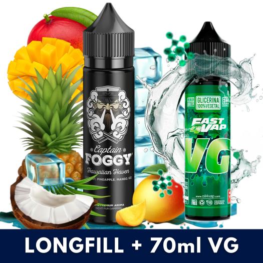 Aroma Hawaiian Haven 10ml/60 (Longfill) Captain Foggy + VG FAST 70ML