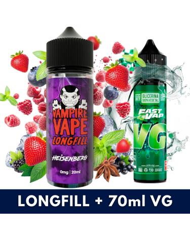 Aroma Heisenberg 20ml/120 (Longfill) Vampire Vape + VG Fast 70ml