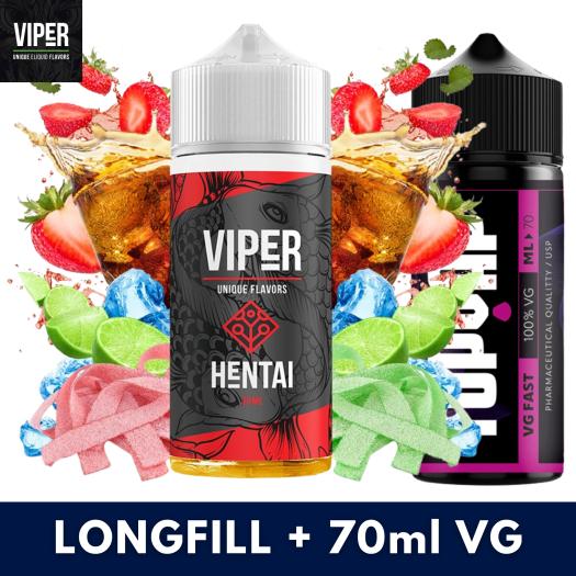 Aroma Hentai 30ml (Longfill) Viper + 70ml VG Fast