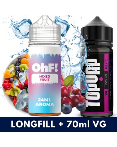 Aroma Ice Mixed Fruit 24ml/120 (Longfill) OhF! + 70ml VG