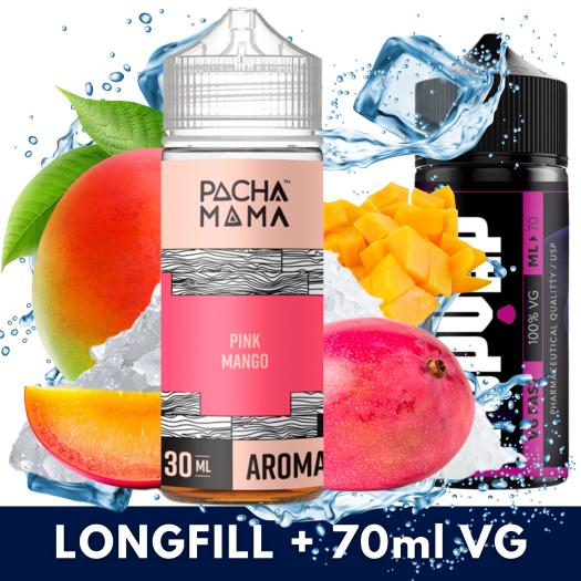 Aroma Ice Pink Mango 30ml/120 (Longfill) Pachamama + 70ml VG Fast