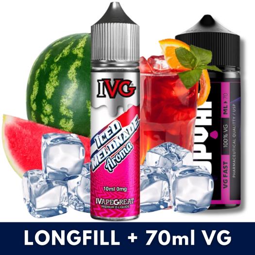 Aroma Iced Melonade 10ml/60 (Longfill) IVG + 70ml VG Fast