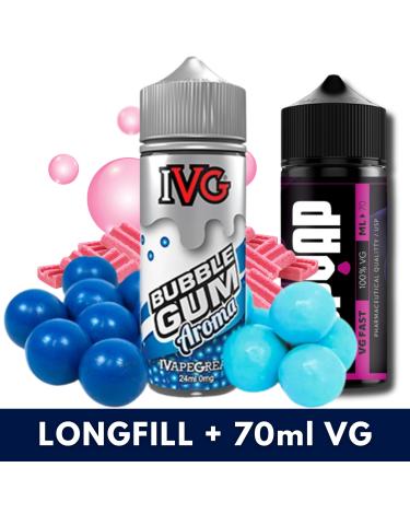 Aroma IVG Bubblegum 24ml/120 (Longfill) + 70ml VG Fast