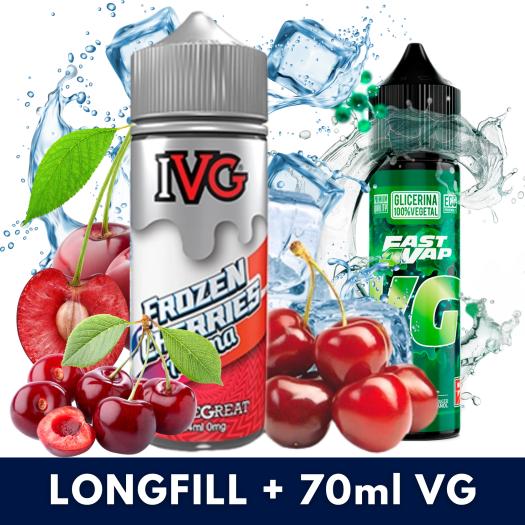 Aroma IVG Frozen Cherries 24ml (Longfill) + VG FAST 70ML Aroma IVG Frozen Cherries 24ml (Longfill) + VG FAST 70ML