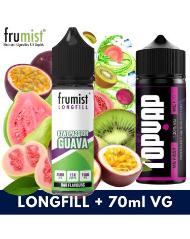 Aroma KIWI PASSION GUAVA 15ml/60 (Longfill) Frumist + 70ml VG Fast
