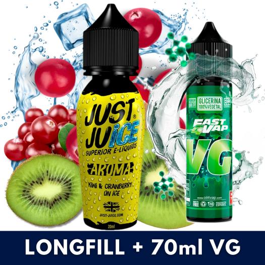 Aroma Kiwi Cranberry Ice Just Juice 20ml (Longfill) + VG FAST 70ML Aroma Kiwi Cranberry Ice Just Juice 20ml (Longfill) + VG FAST 70ML