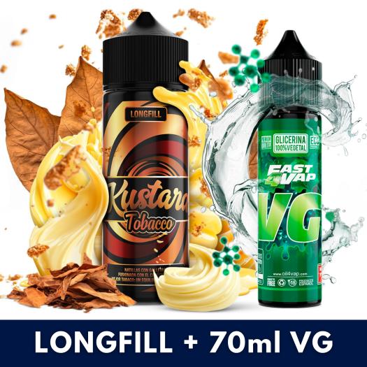 Aroma Kustard Tobacco 30ml/120 (Longfill) Kustard + 70ml VG Fast
