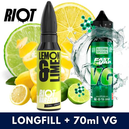 Aroma Lemon Lime 10ml (Longfill) - Riot Bar EDTN + VG FAST 70ML Aroma Lemon Lime 10ml (Longfill) - Riot Bar EDTN + VG FAST 70ML