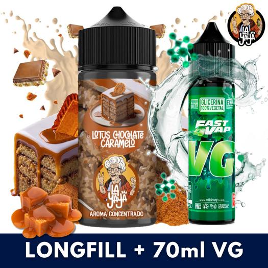 Aroma Lotus Chocolate y Caramelo 30ml/120 (Longfill) La Yaya + VG FAST 70ML Aroma Lotus Chocolate y Caramelo 30ml/120 (Longfill) La Yaya + VG FAST 70ML