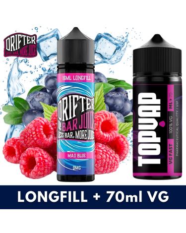 Aroma MAD BLUE 16ml/60 (Longfill) Drifter + 70ml VG Fast