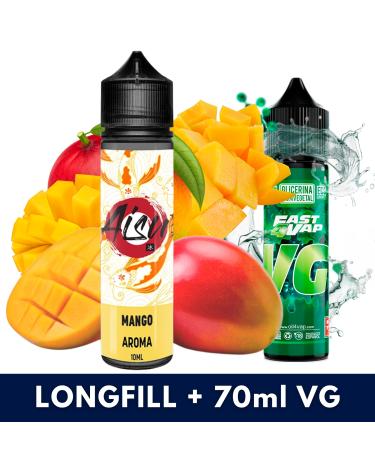 Aroma Mango 10ml/60 (Longfill) Aisu Bar + VG Fast 70ml