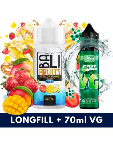 Aroma Mango + Banana + Strawberry Ice 30ml/120 (Longfill) Bali Fruits + VG FAST 70ML