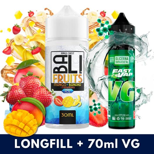 Aroma Mango + Banana + Strawberry Ice 30ml/120 (Longfill) Bali Fruits + VG FAST 70ML