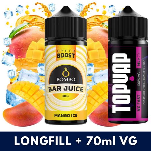Aroma Mango Ice 10ml/120 Hyper Boost Bombo + 70ml VG Fast
