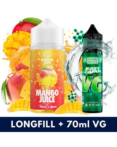 Aroma Mango Juice 30ml/120 (Longfill) Essential Vape + VG FAST 70ML