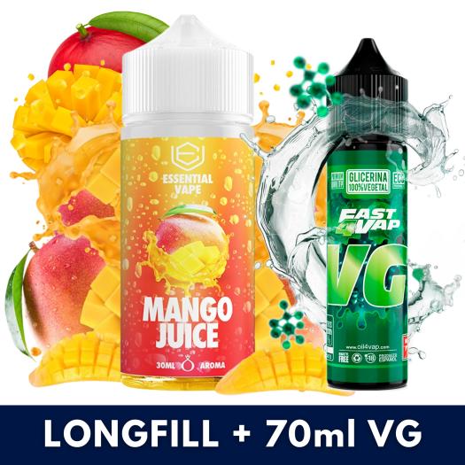 Aroma Mango Juice 30ml/120 (Longfill) Essential Vape + VG FAST 70ML Aroma Mango Juice 30ml/120 (Longfill) Essential Vape + VG FAST 70ML