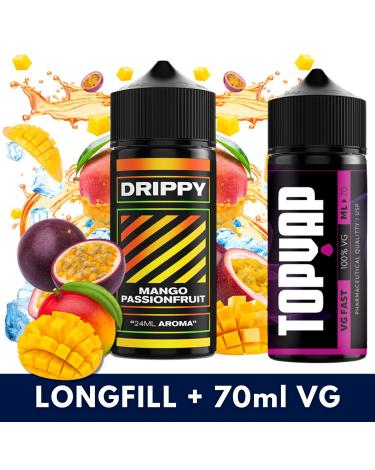 Aroma Mango Passionfruit 24ml (Longfill) Drippy + 70ml VG Fast