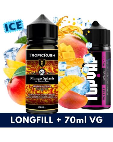 Aroma Mango Splash 30ml/120 (Longfill) Tropic Rush + 70ml VG Fast