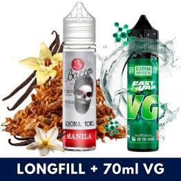 Aroma Manila 10ml/60 (Longfill) 3 Baccos + VG FAST 70ML