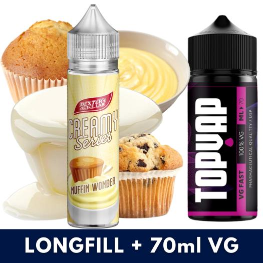 Aroma Muffin Wonder 10ml/60 (Longfill) Dexter's Juice Lab + 70ml VG Fast