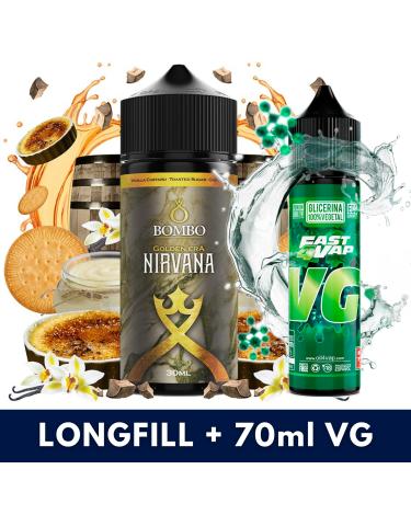 Aroma Nirvana 30ml/120 (Longfill) Golden Era + VG FAST 70ML