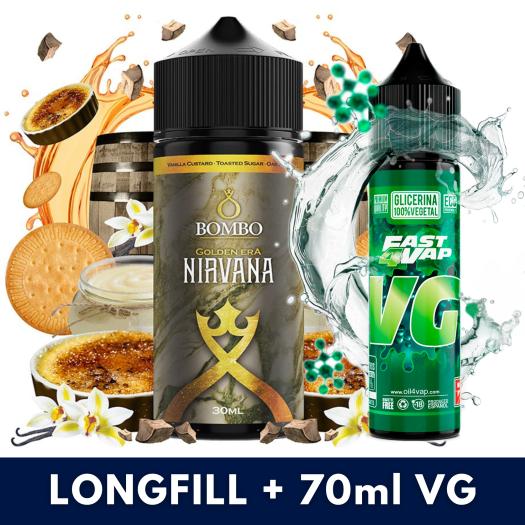 Aroma Nirvana 30ml/120 (Longfill) Golden Era + VG FAST 70ML