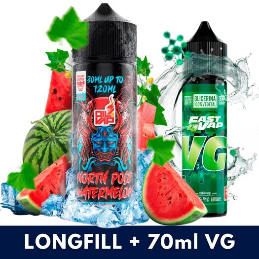 Aroma North Pole Watermelon 30ml/120 (Longfill) Kabuki + VG Fast 70ml Aroma North Pole Watermelon 30ml/120 (Longfill) Kabuki + VG Fast 70ml