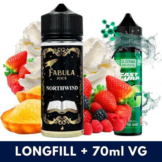 Aroma Northwind 40ml/120 (Longfill) Fabula Juice + VG FAST 70ML