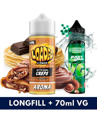 Aroma Nutty Choco Crepe 30ml/120 (Longfill) Loaded + VG Fast 70ML