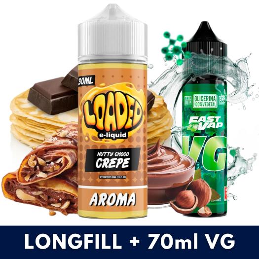 Aroma Nutty Choco Crepe 30ml/120 (Longfill) Loaded + VG Fast 70ML