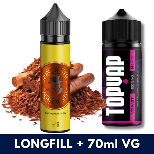 Aroma ORIGINAL 10ml/60 (Longfill) Don Cristo + 70ml VG Fast