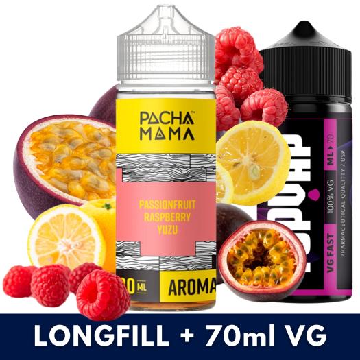 Aroma Passion Fruit Raspberry Yuzu 30ml/120 (Longfill) Pachamama + 70ml VG Fast