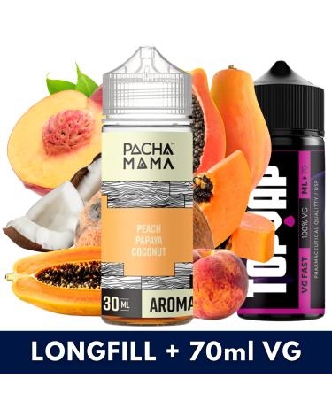 Aroma Peach Papaya Coconut 30ml/120 (Longfill) Pachamama + 70ml VG Fast