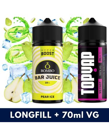 Aroma Pear Ice 10ml/120 Hyper Boost Bombo + 70ml VG Fast