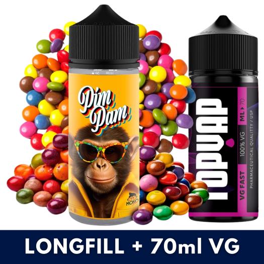 Aroma Pim Pam 30ml/120 (Longfill) Mono eJuice + 70ml VG Fast Aroma Pim Pam 30ml/120 (Longfill) Mono eJuice + 70ml VG Fast