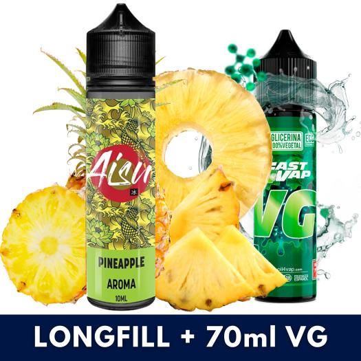 Aroma Pineapple 10ml/60 (Longfill) Aisu Bar + VG Fast 70ml