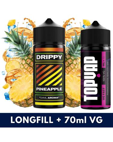 Aroma Pineapple 24ml/120 (Longfill) Drippy + 70ml VG Fast