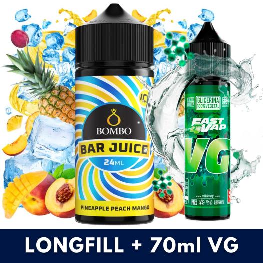 Aroma Pineapple Peach Mango 24ml (Longfill) - Bombo Bar Juice + VG FAST 70ML