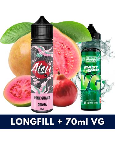 Aroma Pink Guava 10ml/60 (Longfill) Aisu Bar + VG Fast 70ml