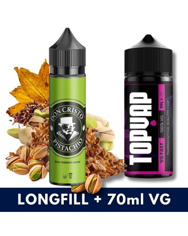 Aroma PISTACHIO 10ml/60 (Longfill) Don Cristo + 70ml VG Fast