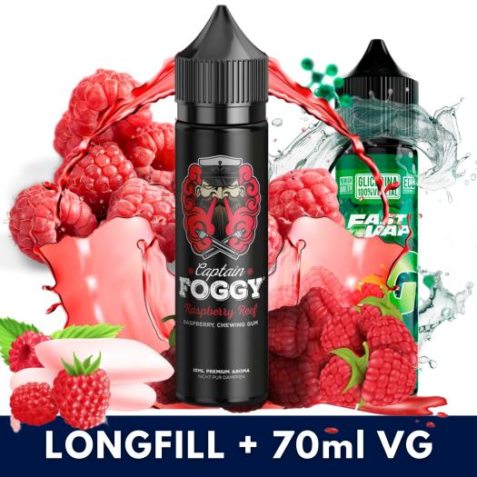 Aroma Raspberry Reef 10ml/60 (Longfill) Captain Foggy + VG FAST 70ML Aroma Raspberry Reef 10ml/60 (Longfill) Captain Foggy + VG FAST 70ML