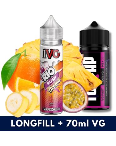 Aroma Rio Rush 10ml/60 (Longfill) IVG + 70ml VG Fast