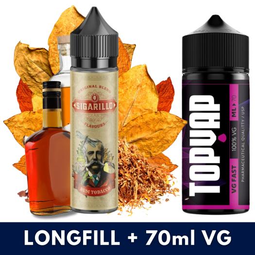 Aroma Rum Tobacco 6ml/60 (Longfill) Sigarillo + 70ml VG Fast
