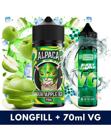 Aroma Sour Apple Ice 24ml/120 (Longfill) Alpaca + VG FAST 70ML