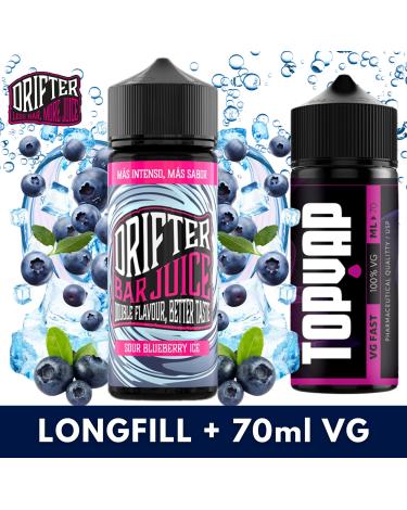 Aroma SOUR Blueberry Ice 24ml/120 (Longfill) Drifter + 70ml VG Fast