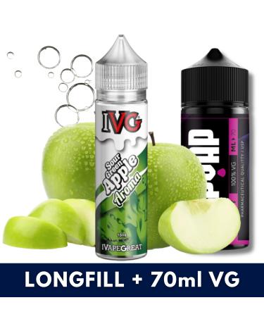 Aroma Sour Green Apple 10ml/60 (Longfill) IVG + 70ml VG Fast