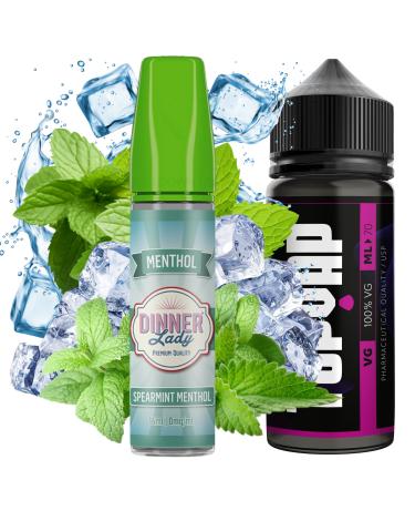 Aroma Spearmint Menthol 14ml/60 (Longfill) Dinner Lady + 70ml VG