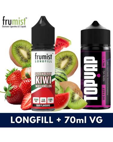 Aroma STRAW KIWI WATERMELON 15ml/60 (Longfill) Frumist + 70ml VG Fast