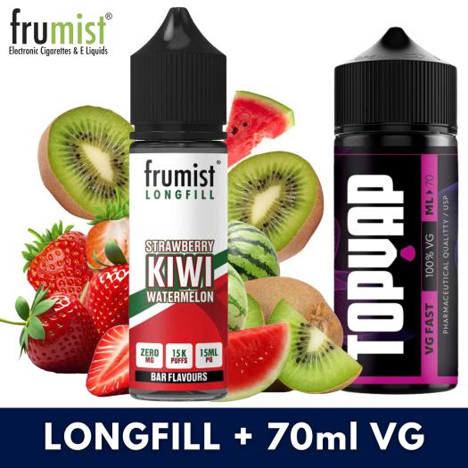 Aroma STRAW KIWI WATERMELON 15ml/60 (Longfill) Frumist + 70ml VG Fast