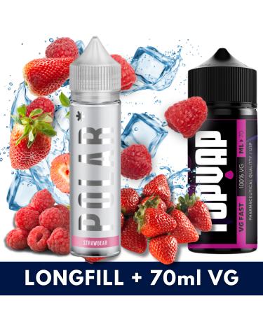 Aroma StrawBear 10ml/60 (Longfill) Polar + 70ml VG Fast